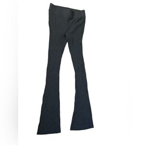 Cale grey ribbed‎ flare leggings